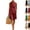26# Wine, variant on Women's Cotton Linen Outfit Stand Collar Sleeveless Henley Top Knee Length Bermuda Shorts Casual Set Green XXL