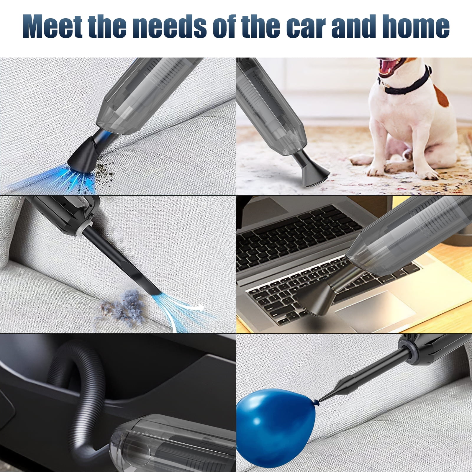 ATUPEN Car Vacuum Cleaner, 9000 PA Handheld Vacuum Cordless Car Dusters Home Office Sofa Pet Hair
