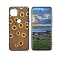 thumbnail image 1 of Compatible with Moto One 5G Ace Phone Case, Wood-Sunflowers-0-3 Case Men Women, Flexible Silicone Shockproof Case for Moto One 5G Ace, 1 of 1