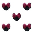 thumbnail image 2 of Baohd Large Application Arc Travailler Pinces à Cheveux pour Diverses Occasions Professionnelles Plaque de Cheveux Maille Poche Deux Arcs- rose Rouge 5Set, 2 of 6