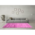 thumbnail image 3 of Ahgly Company Indoor Square Abstract Pink Modern Area Rugs, 5' Square, 3 of 4