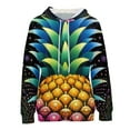 Rainbow Pineapple Women's Tops Novelty Hoodie Long Sleeve Cartoon Anime Sweatshirt for Women
