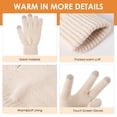 thumbnail image 4 of REDESS Winter Hat and Gloves Sets for Women, Fleece Lined Beanie Hat Scarf and Touchscreen Glove Sets for Women, 4 of 7
