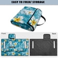 thumbnail image 5 of COEQINE Easy-Carry Golf Cart Seat Cover, Foldable Design with Handle for Storage, Universal Size Quilted Polyester, 4 Front Pockets, Machine Washable, Plumeria Starfish Ocean, 5 of 8