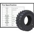 thumbnail image 3 of M optimized Set of 2 ATV UTV 27x11-12 Off-Road Tires 6 Ply Tubeless All-Terrain MARS External Tires 27x11x12 6PR Off-Road All-Terrain Tires Tubeless, Black, 3 of 6