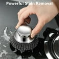 thumbnail image 5 of Stainless Steel Pot Brush, Removable Steel Brush Head, Decontaminator, Comfortable Handle, Kitchen Cleaning Tool, Dish/Wok/Sink Cleaner, Easy to Clean, 5 of 9