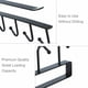 thumbnail image 5 of Pack Storage Hooks for Glasses, Kitchen Utensils, Tooth and Scarf, Bottom Hook for Cabinet, No Drilling Required, Black, 5 of 5