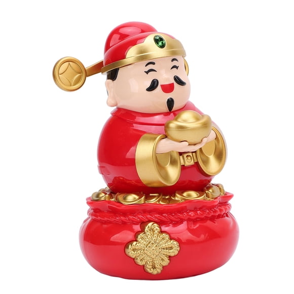 Caishen Statue, Solar God Of Wealth Statue Cute for Decoration