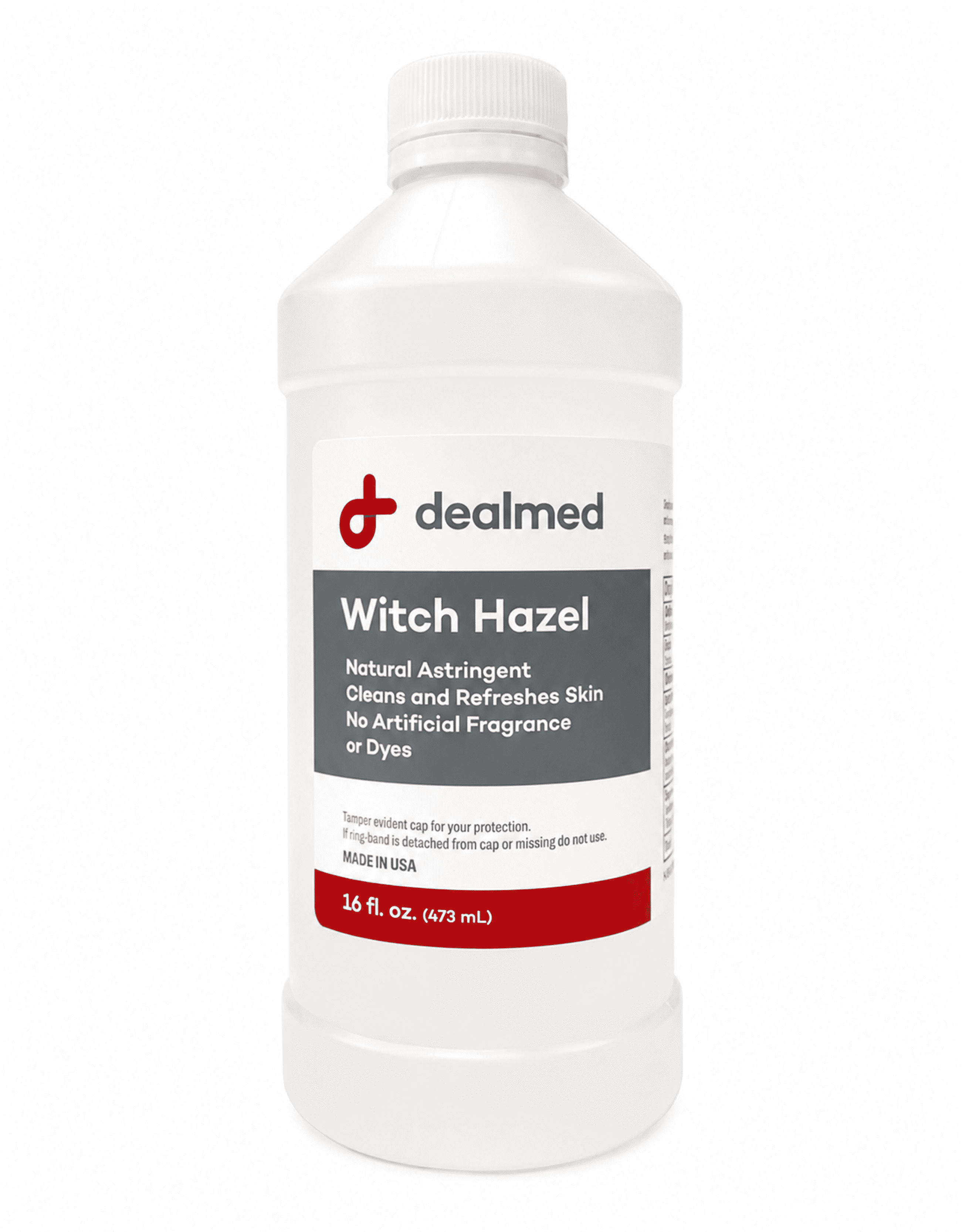 Dealmed Witch Hazel, 16 oz. | Natural Astringent Cleans and refreshes Skin | No Artificial Fragrance or Dyes (12 Pack)