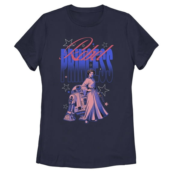 Womens Star Wars Rebel Princess Stars T Shirt