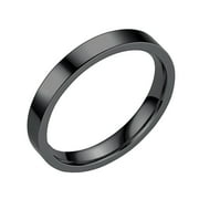 Mother's Day Sale Clearance - 3MM Stainless Steel Solid Rings Wedding Band Rings For Women Rings For Men Smooth Rings Geometry Rings Size 6 13