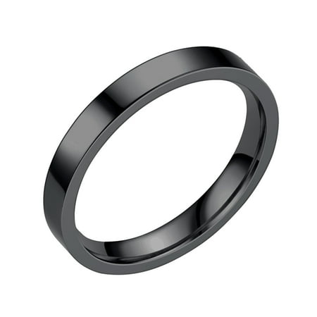 Mother's Day Sale Clearance - 3MM Stainless Steel Solid Rings Wedding Band Rings For Women Rings For Men Smooth Rings Geometry Rings Size 6 13