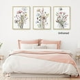 thumbnail image 2 of Hieng Wildflower Wall Art Colorful Botanical Floral Poster Canvas Prints Minimalist Watercolor Flower Pictures Vintage Farmhouse Decor Painting Bedroom Bathroom Living Room Unframed, 2 of 6