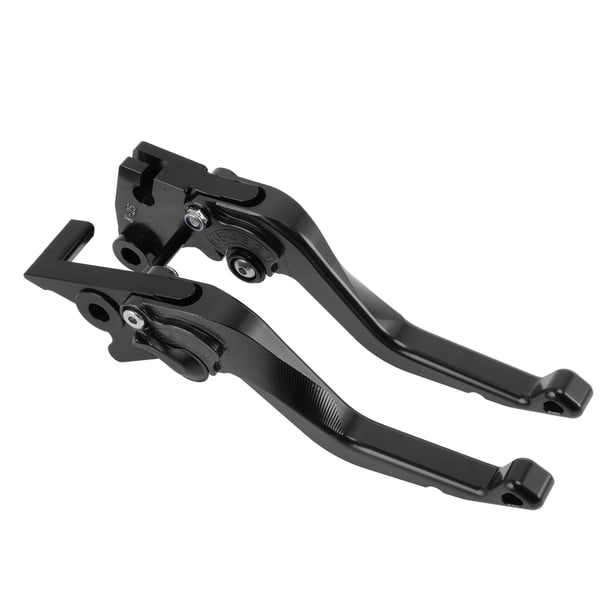 Palancas de freno y embrague cortas Unique Bargains para Kawasaki KLX 300 2021-2025, ajustables en 6 posiciones, palanca de freno de manillar de motocicleta de aleación de aluminio negro sólido, 1 par