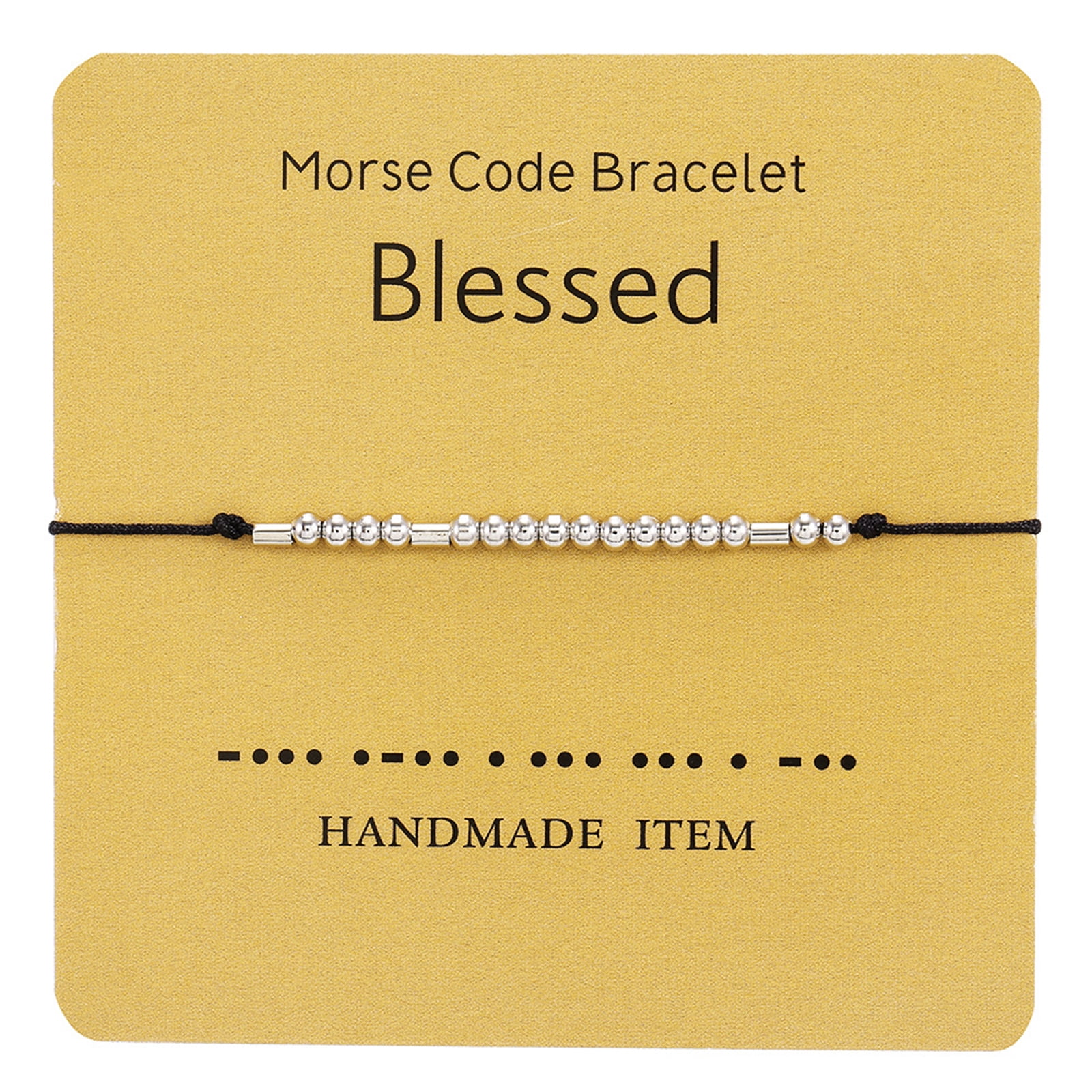 Blessed Bracelet Blessed Morse Code Bracelet Custom Morse Code Jewelry Gift for Daughter Sterling Silver Bracelet for Women