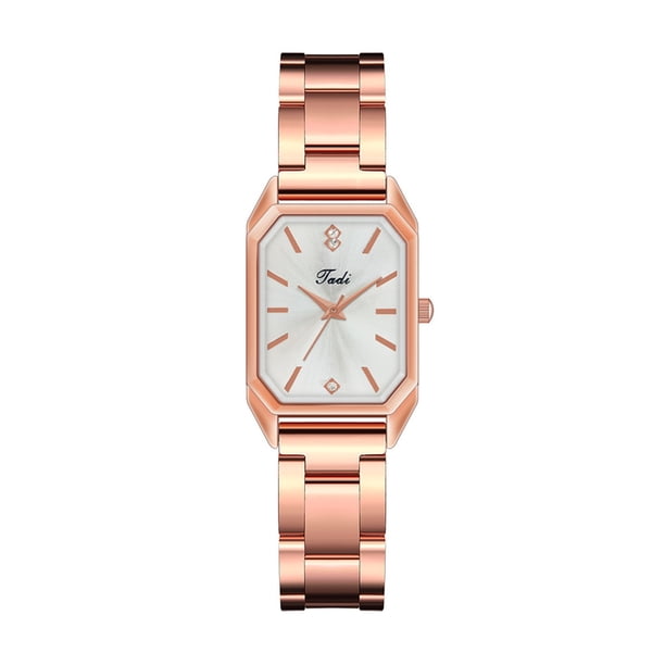 Reloj de pulsera de cuarzo analógico de acero inoxidable dorado cristalino para mujer a la moda Wmkox8yii gfajkfgbkjabf1473