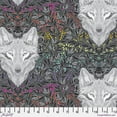 thumbnail image 3 of Cotton Graywork Wolf on Pink Street Tula Pink Wolves Dark Gray Rainbow Leaves Free Spirit Carbon Cotton Fabric Print by the Yard (PWTP256-CARBON), 3 of 3