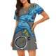 thumbnail image 1 of Disketp Fun Riding Dinosaur para Camisón Corto de Manga Corta para Mujeres, Camisón Cómodo con Escote Redondo, Bonito y Confortable, 1 of 6