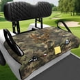 thumbnail image 3 of KUIFORTI Camo Deer Head Golf Cart Seat Cover Comfortable Thick Travel Sports Cart Seat Cushion Covers Fashion Fits for EZGO, Yamaha, Club Car and More 2 Seats Golf Carts, 3 of 7