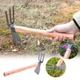 thumbnail image 6 of Kieccall Thick Wooden Handle Dual Purpose Hoe Garden Weeding Digging Tool Outdoor Cultivator Home Gardening, 6 of 8