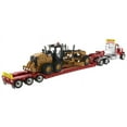 per DIECAST MASTERS Internazionale HX520 Tandem Day Cab Trattore con XL 120 Lowboy Trailer 71000 Rosso 1/50 DIECAST MODELLO FINITO TRUCK