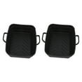thumbnail image 1 of Fryer Basket, Non Stick Fryer Liner 2 Pcs Rectangular Dishwasher Safe  For Cooking Black,Brown, 1 of 8