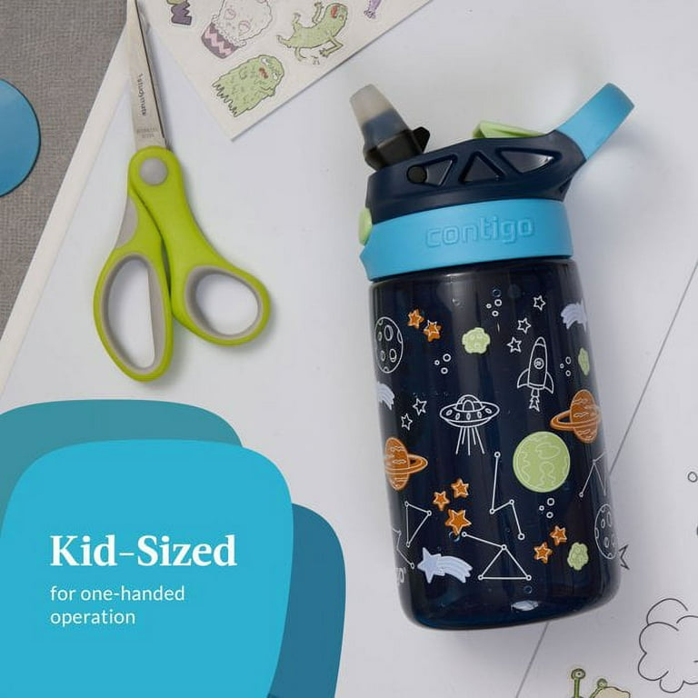 Contigo Kids Water Bottle 14oz redesigned AUTOSPOUT straw Spill Proof Easy  Clean lid Built in carry loop Durable Plastic DONUTS Doughnuts (2133550)