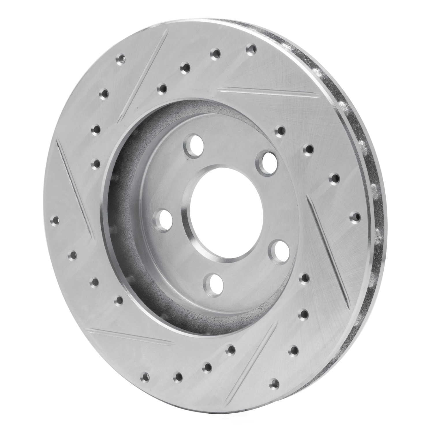 Dynamic Friction Company 631-40046R DFC Brake Rotor - Drilled And Slotted - Silver
