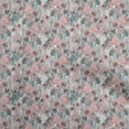 thumbnail image 1 of oneOone Velvet Dusty Pink Fabric Abstract Floral Sewing Craft Projects Fabric Prints By Yard 58 Inch Wide, 1 of 5