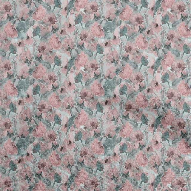 oneOone Velvet Dusty Pink Fabric Abstract Floral Sewing Craft Projects Fabric Prints By Yard 58 Inch Wide