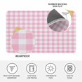 thumbnail image 3 of Pink Door Mat Indoor Outdoor, Country French Rustic Buffalo Plaid Modern Art Non Slip Welcome Mat with Rubber Backing, Absorbent Fabric Front Door Mats Entryway Rug for Home Patio Entrance 18"x30", 3 of 9
