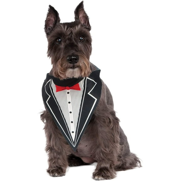 Rubies Tuxedo Dog Bandana - Small/Medium