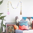 thumbnail image 4 of Bead Garland Pascua Colgante de Pared con Borlas Hecho Spring Beads Boho para Farmhouse Tiered Tray Country Easter Holiday Decoracion Rosa SM SunniMix Guirnalda de cuentas, 4 of 7