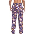 thumbnail image 2 of Bixox Men's rock Skull record Patterned Pajama Pants with Pockets Lounge Clothes for Home, 2 of 5