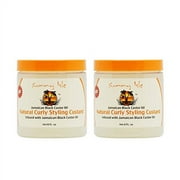 Sunny Isle Jamaican Black Castor Oil Natural Curly Styling Custard 8 oz "Pack of 2"