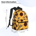 thumbnail image 2 of Fotbe Artistic Zebra Print Sunflower Mochila Ligera Casual para Laptop para Hombres y Mujeres, Mochila Impermeable de Uso Diario, Mochila para Universidad, 2 of 5
