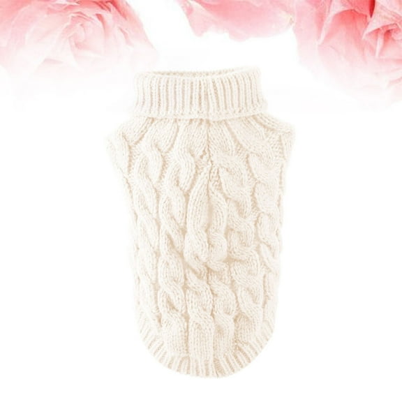LULULION Fashion Thin White Pet Sweater Comfortable Dog Clothes for Parties
