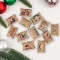thumbnail image 4 of Cajas de dulces de almohada de Navidad, decoración navideña para el hogar, caja de regalo de Navidad para niños, bolsas de embalaje de Año Nuevo de Papá Noel, 12/24 piezas, 2024, 4 of 4