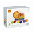 thumbnail image 2 of Orange Tree Toys: Shape Sorter: Lion - Wooden Wheeled Animal Sorter, 6 Shape Blocks, Push-Pull-Sort, Colorful Educational Toy, Toddler & Kids Age 1+, 2 of 5