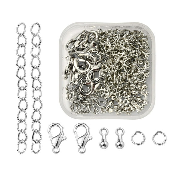 80 piezas de joyería Sunnimix accesorios de bricolaje Cadenas extensoras broches de langosta