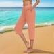 thumbnail image 1 of MKLEKYY Leggins push up mujer Pantalones tres cuartos casuales cómodos para uso diario para verano Opciones de fácil cuidado y estilo para atuendos versátiles, 1 of 4