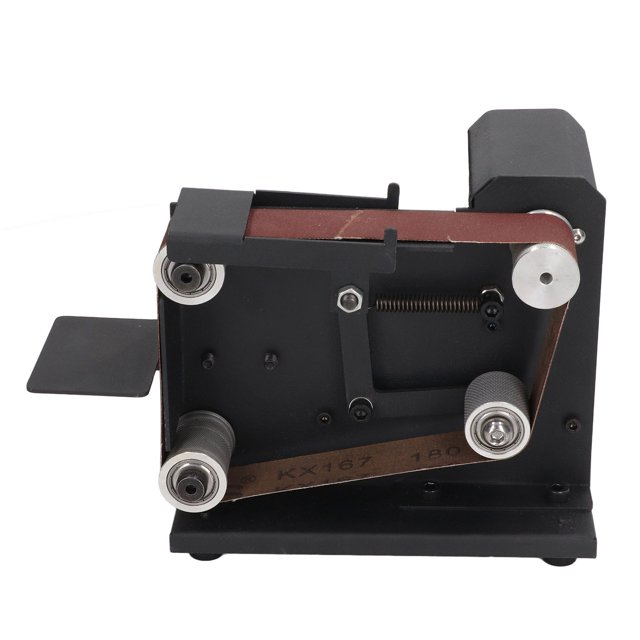 Mini Belt Sander Multifunctional Small Polishing Machine Household DIY Stepless Speed US Plug 110‑240V