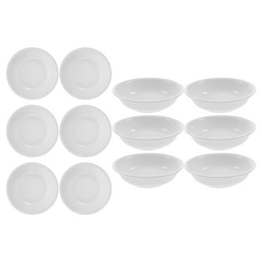Appetizers 12 Pcs Ktchen Dipping Sauce Dishes Seasoning Round Small Bowl White