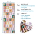 thumbnail image 2 of Colorful Daisy Flower Checkered Pattern Hot Yoga Mat Towel Non Slip for Hot Yoga - Quick-Drying Yoga Mat Cover with 4 Corner Pockets with Travel Bag - Hot Yoga Towel Non Slip 70"x26", 2 of 6