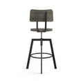 thumbnail image 4 of Amisco Woodland Adjustable Stool - Dark Grey Distressed Wood / Black Metal, 4 of 9