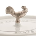 thumbnail image 7 of Staub Cast Iron 5.75-qt Coq au Vin Cocotte - White, 7 of 7