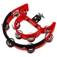 thumbnail image 3 of Tambourin de Percussion à Chapeau Haut, Tambourin à Double Rangée de Jingles, Tambour de Remplacement, Cymbale, Chapeau Haut, Tambourin pour Pièces de Batterie, 3 of 5