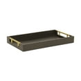 thumbnail image 2 of Contemporary Home Living Fish Scale Rectangular Serving Tray - 15.75" - Black and Gold, 2 of 9