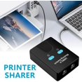 thumbnail image 3 of Drucker umschalter con 2 puertos, USB Drucker comparte ausrüstung | 2 en 1 con Shunt usb, USB Drucker ausrüstung für tastatur, plataforma paralela, 3 of 8