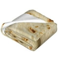 thumbnail image 2 of Bingfone Taco Tortillas Print Flannel Fleece Blanket Throw Blanket for Bed,Sofa,Couch,Travel,Camping(40"x30" ), 2 of 8
